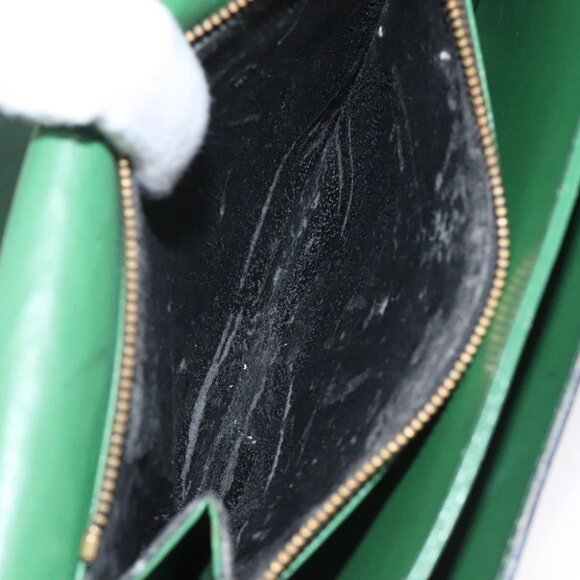 LOUIS VUITTON Epi Free Run Shoulder Bag Green Black - Picture 14 of 15